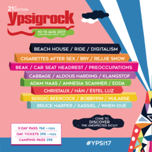 Ypsigrock Festival 2017_Full Lineup