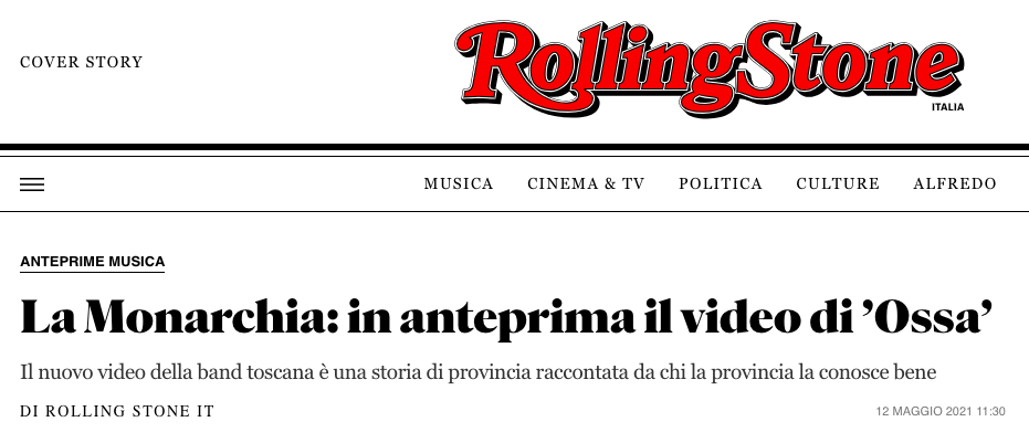 Rolling Stone La Monarchia