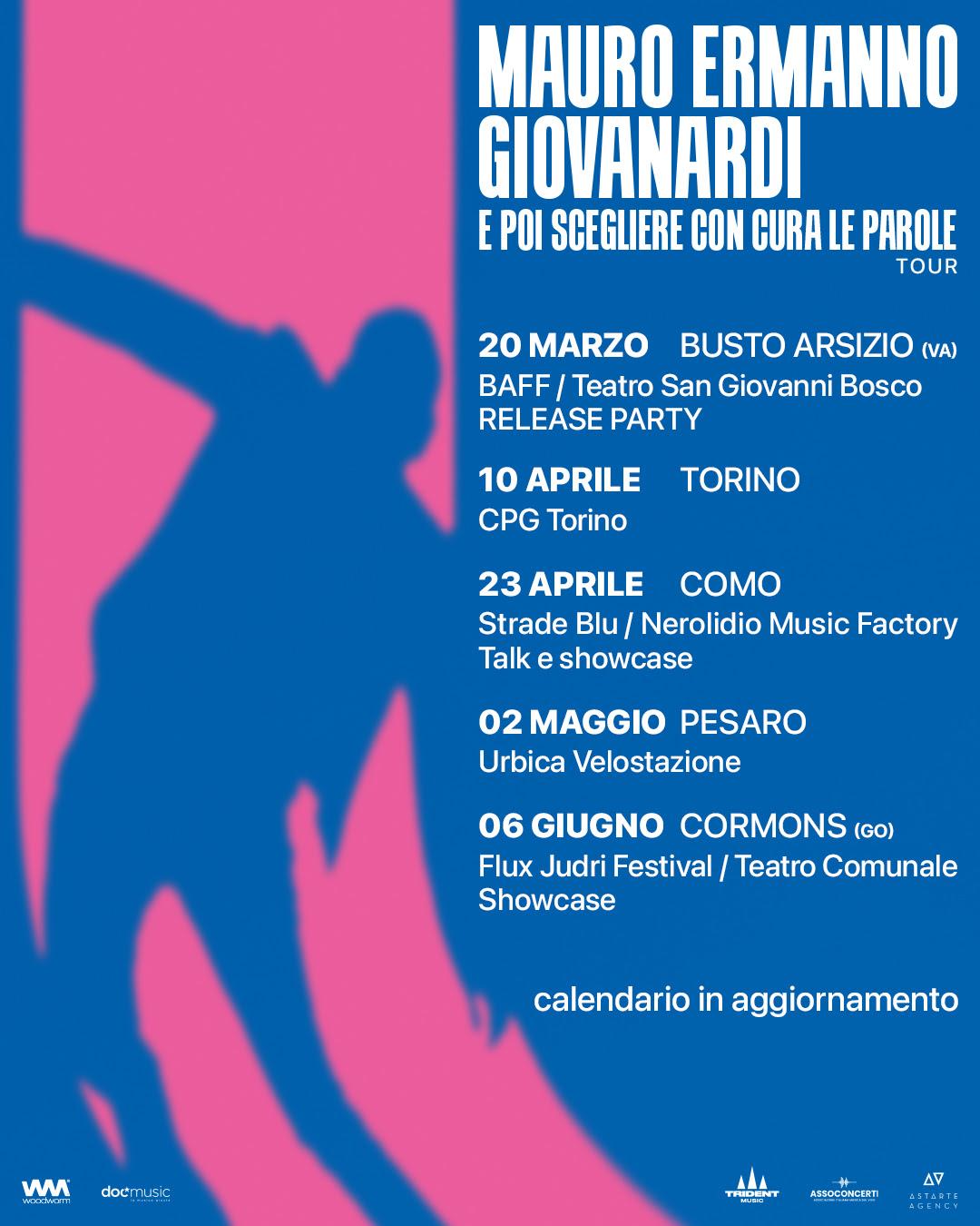 Mauro Ermanno Giovanardi live 2026
