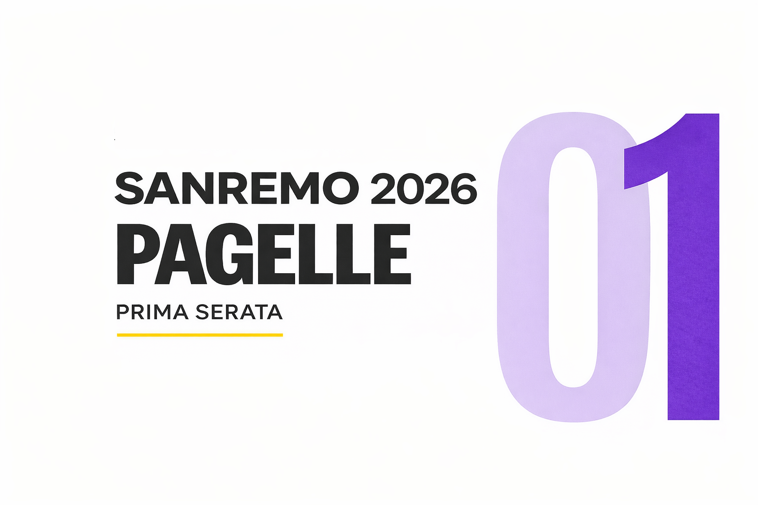 Pagelle Prima Serata Sanremo 2026