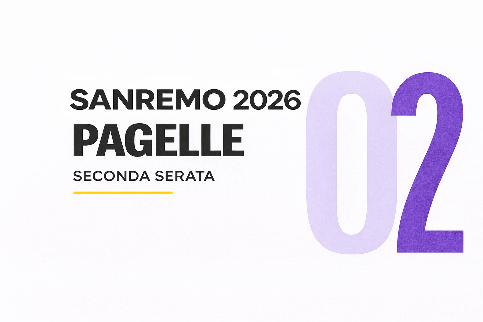 Pagelle Seconda Serata Sanremo 2026