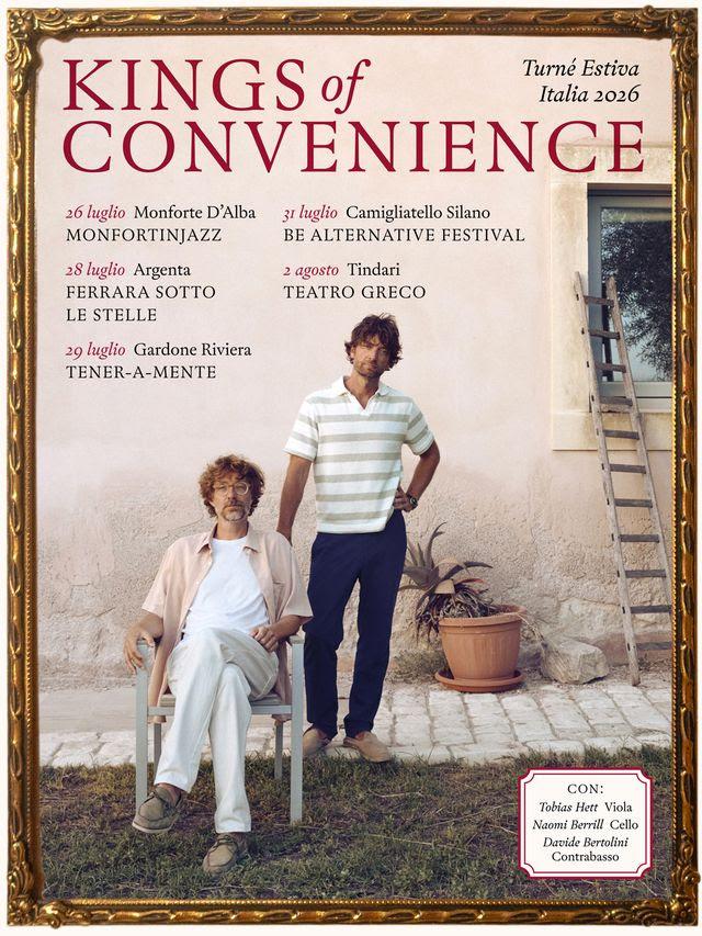 Kings of Convenience Italia 2026