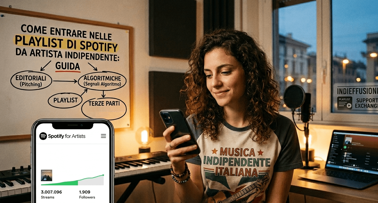 Come entrare nelle playlist di Spotify da artista indipendente – guida pratica