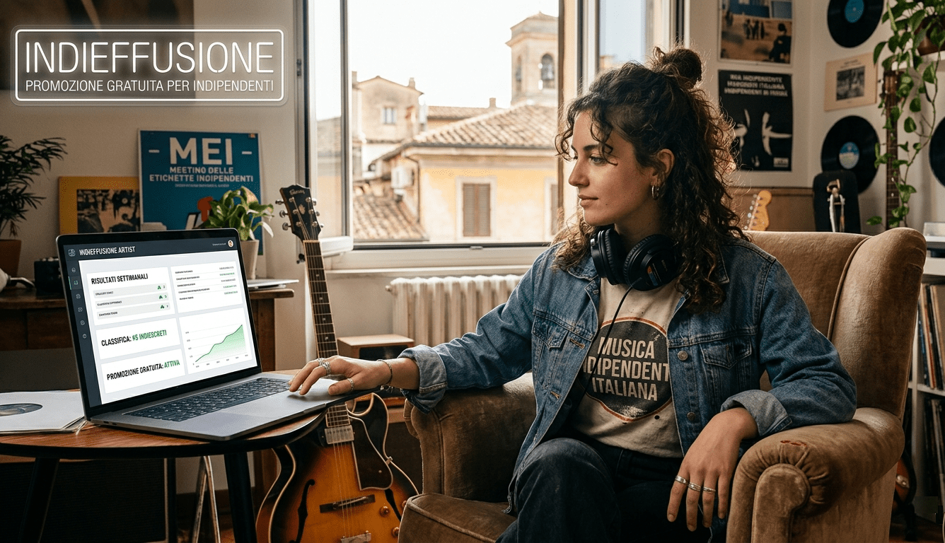 Indieffusione – promozione musicale gratuita per artisti emergenti