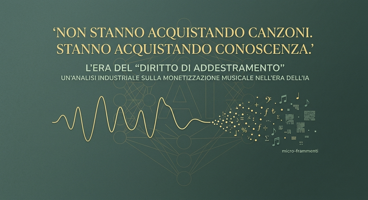 Diritto di Addestramento AI musica intelligenza artificiale diritti
