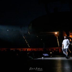 Frah Quintale – stage name of Francesco Servidei - performs live during the concert of his Summer Tour ‘26 at Auditorium Parco della Musica on July 19, 2026 in Rome, Italy. (Credit: Roberto Bettacchi)